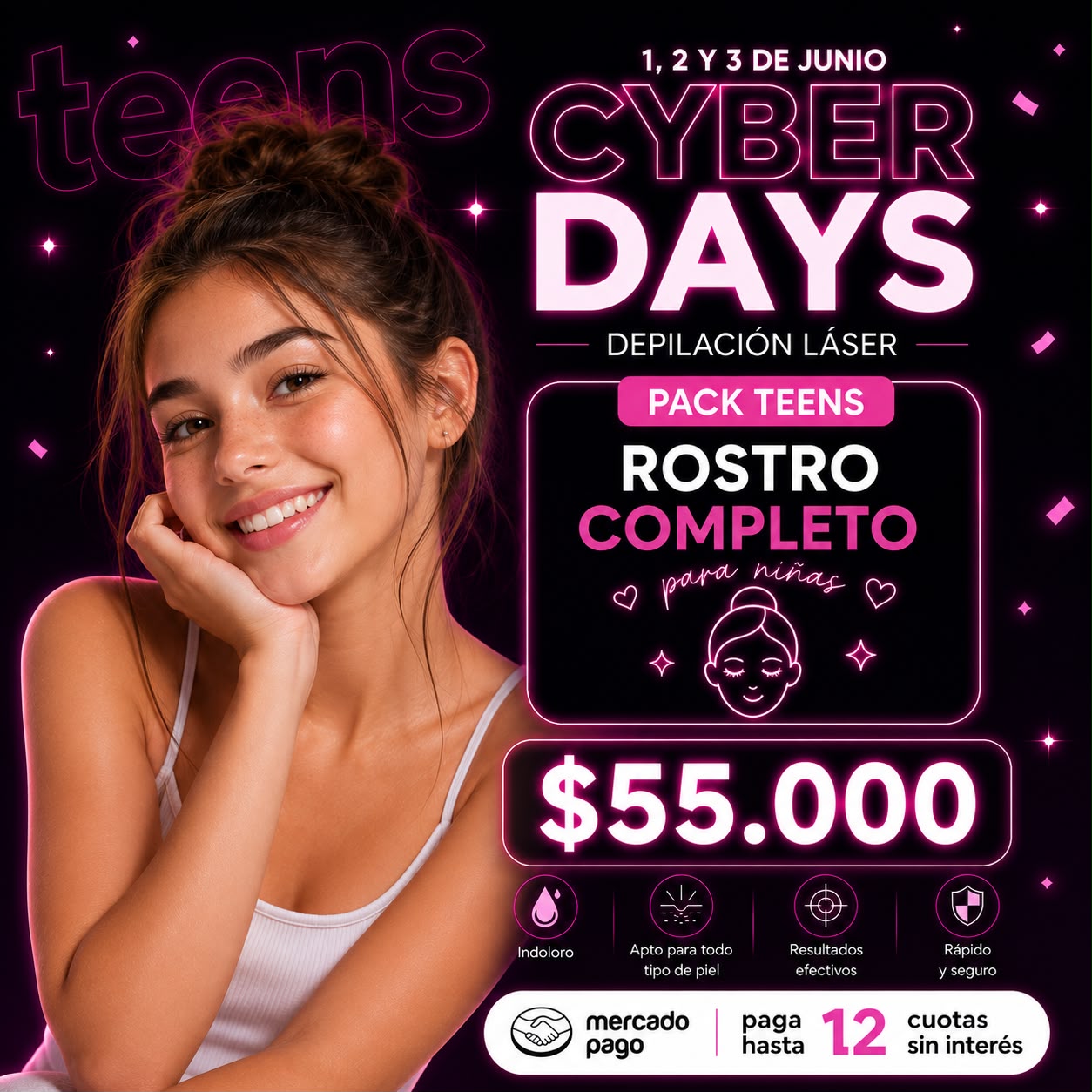 Pack Completo Teen Rostro Completo