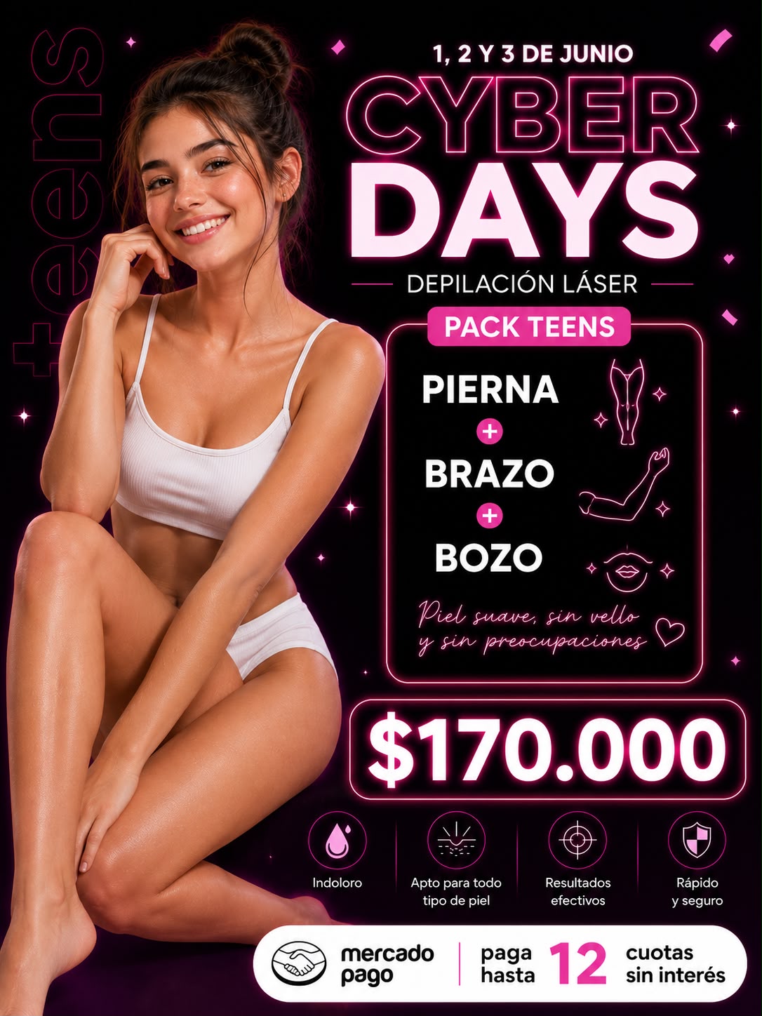 Pack Teen Piernas Completas  + Brazo + Bozo